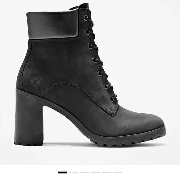 Timberland Black Lace-Up Women's Boots - Picture 2 of 5